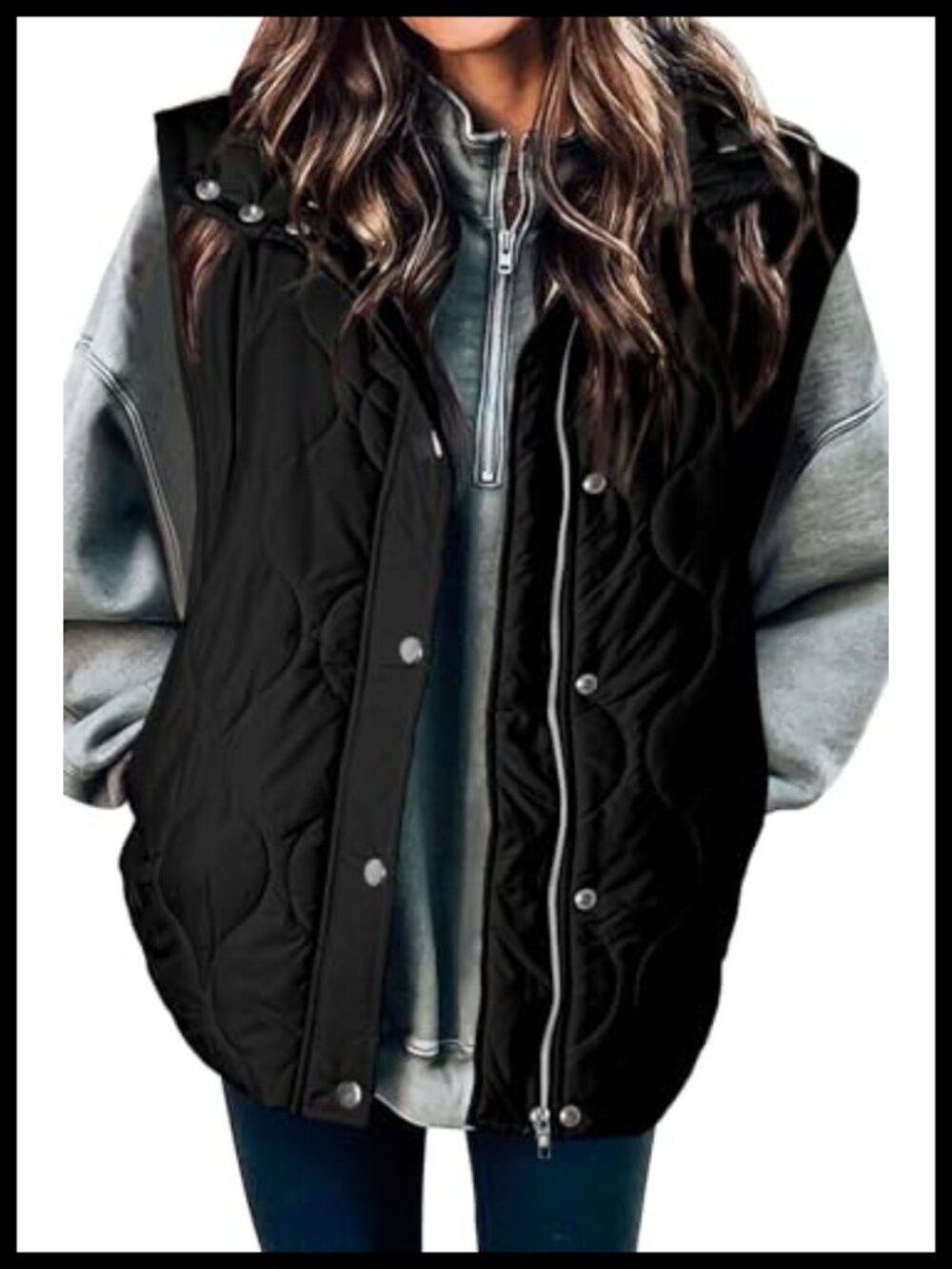 EVALESS Womens Lightweight Cropped Puffer Vest Quilted Sleeveless Jacket
